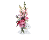 Teleflora's Bear Hug Bear with Pink Roses, picture