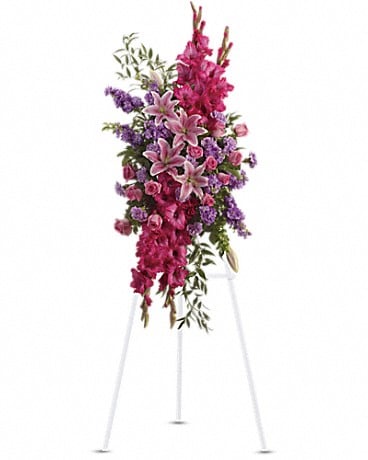 Touching Tribute Spray Sympathy Arrangement