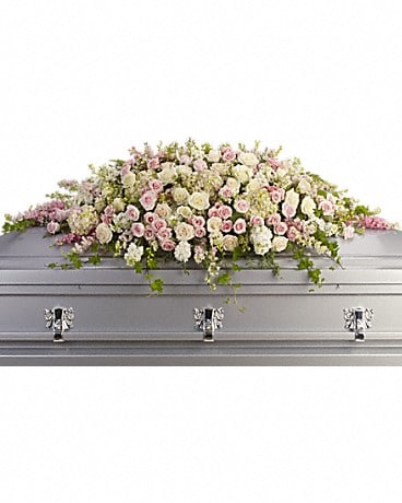 Always Adored Casket Spray Sympathy Arrangement