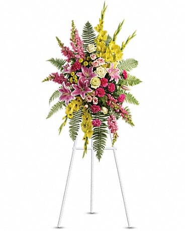 Rays of Light Spray Sympathy Arrangement