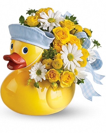 Teleflora's Ducky Delight - Boy Flower Arrangement