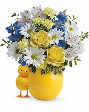 Teleflora's Sweet Peep Bouquet - Baby Blue Bouquet