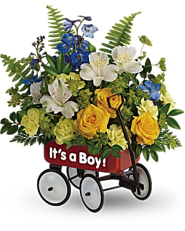 Teleflora's Sweet Little Wagon Bouquet Bouquet