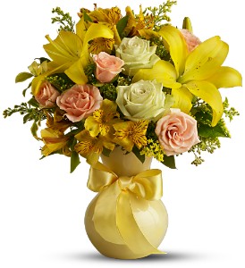 Teleflora's Sunny Smiles in McDonoughGA, Absolutely Flowers