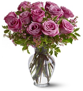 A Dozen Lavender Roses in McDonoughGA, Absolutely Flowers