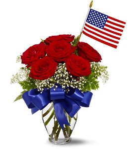 Star Spangled Roses Bouquet in McDonough GA, Absolutely and McDonough Flowers & Gifts