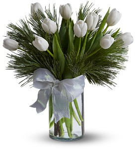 Tulips and Pine in McDonoughGA, Absolutely Flowers