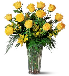 A Dozen Yellow Roses in McDonoughGA, Absolutely Flowers