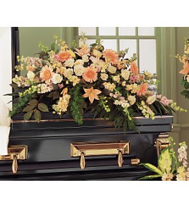 Peach Comfort Half-Couch Spray in McDonoughGA, Absolutely Flowers