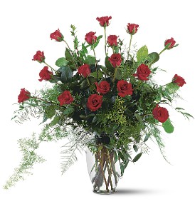 Red Rose Tribute Vase in McDonough GA, Absolutely Flowers
