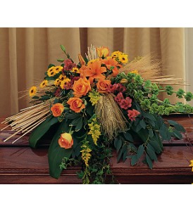 Autumn Faith Casket Spray in McDonough GA, Absolutely Flowers