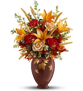 Teleflora's Falling Leaves Vase Bouquet in McDonough GA, Absolutely Flowers