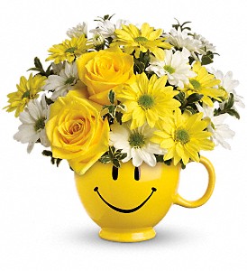 Teleflora's Be Happy Bouquet with Roses in McDonough GA, Absolutely and McDonough Flowers & Gifts