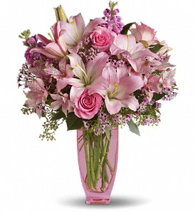 Teleflora's Pink Pink Bouquet with Pink Roses in McDonough GA, Absolutely and McDonough Flowers & Gifts
