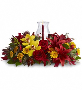 Glow of Gratitude Centerpiece in McDonough GA, Absolutely Flowers