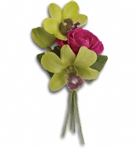 Orchid Celebration Boutonniere in McDonough GA, Absolutely and McDonough Flowers & Gifts
