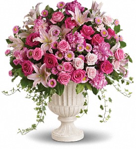 Passionate Pink Garden Arrangement in McDonough GA, Absolutely and McDonough Flowers & Gifts
