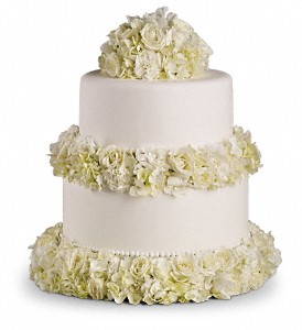Sweet White Cake Decoration in McDonough GA, Absolutely and McDonough Flowers & Gifts