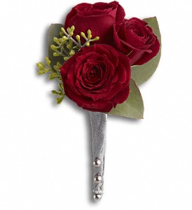 King's Red Rose Boutonniere in McDonough GA, Absolutely and McDonough Flowers & Gifts