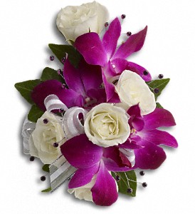 Fancy Orchids and Roses Wristlet in McDonough GA, Absolutely and McDonough Flowers & Gifts