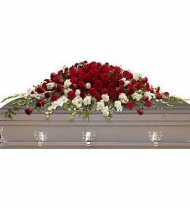 Garden of Grandeur Casket Spray in McDonough GA, Absolutely and McDonough Flowers & Gifts