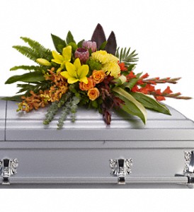 Island Memories Casket Spray in McDonough GA, Absolutely Flowers