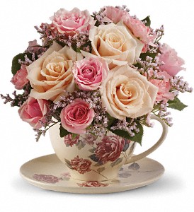 Teleflora's Victorian Teacup Bouquet in McDonough GA, Absolutely and McDonough Flowers & Gifts