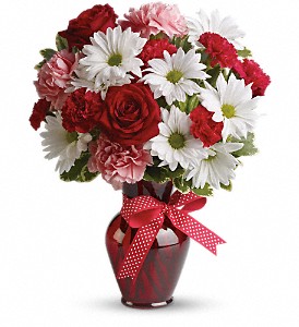 Hugs and Kisses Bouquet with Red Roses in McDonough GA, Absolutely and McDonough Flowers & Gifts