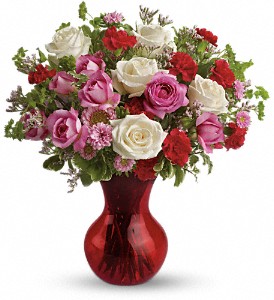 Teleflora's Splendid in Red Bouquet with Roses in McDonough GA, Absolutely and McDonough Flowers & Gifts