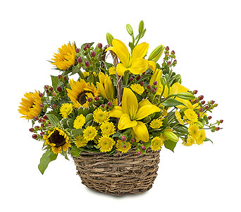 Sunset Basket in McDonough GA, Absolutely Flowers