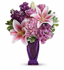 Teleflora's Blushing Violet Bouquet in McDonough GA, Absolutely and McDonough Flowers & Gifts