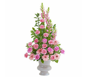 Peaceful Pink Large Urn in McDonough GA, Absolutely Flowers