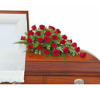Simply Roses Standard Casket Spray in McDonough GA, Absolutely Flowers