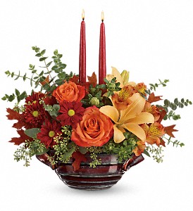 Teleflora's Autumn Gathering Centerpiece in McDonough GA, Absolutely Flowers