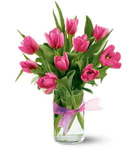 Teleflora's Precious Hot Pink Tulips in McDonoughGA, Absolutely Flowers