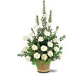 White Simplicity Basket in McDonough GA Absolutely Flowers