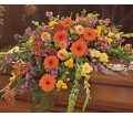 Summer Sentiments Casket Spray in McDonough GA Absolutely Flowers