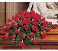Blooming Red Roses Casket Spray in McDonough GA Absolutely Flowers