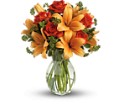 Fiery Lily and Rose in McDonough GA Absolutely and McDonough Flowers & Gifts