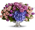 Teleflora's Purple Elegance Centerpiece in McDonough GA Absolutely Flowers