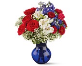 Red White and True Bouquet in McDonough GA, Absolutely Flowers