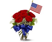 Star Spangled Roses Bouquet in McDonough GA, Absolutely Flowers