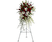 Lily and Rose Tribute Spray in McDonough GA, Absolutely Flowers