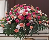 Delicate Pink Casket Spray in McDonough GA, Absolutely Flowers