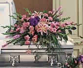 Triumphant Casket Spray in McDonough GA, Absolutely Flowers