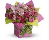Teleflora's Pretty Pink Present in McDonoughGA, Absolutely Flowers