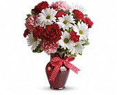 Hugs and Kisses Bouquet with Red Roses in McDonough GA Absolutely and McDonough Flowers & Gifts