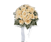 Hand-Tied White Roses Nosegay in McDonough GA, Absolutely Flowers
