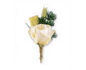 White Lisianthus Boutonniere in McDonough GA, Absolutely Flowers
