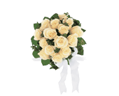 Bountiful White Roses Nosegay in McDonough GA, Absolutely Flowers